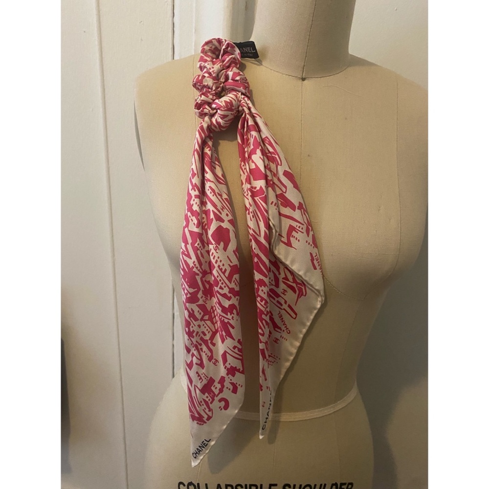 Chanel scrunchie in pink! Super cute and hard to find!